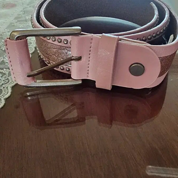 [BUNJANG] Buccheru Women's Leather Belt with Studs / 버커루 여성벨트