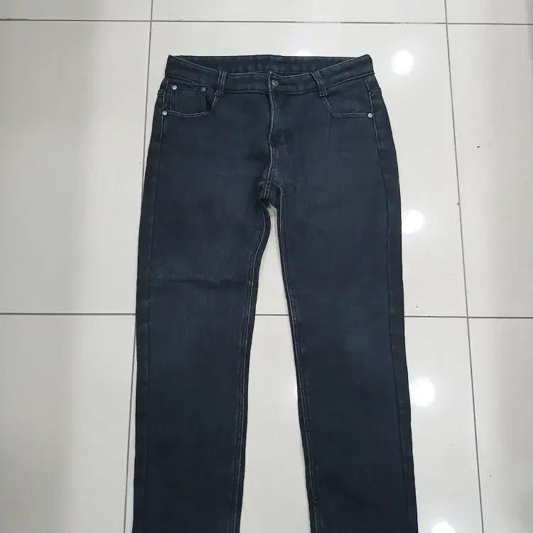 [BUNJANG] Winter Black Jeans with Fleece Lining / 30사이즈 기모안감 겨울청바지 블랙진 검정 허리41총92밑단18