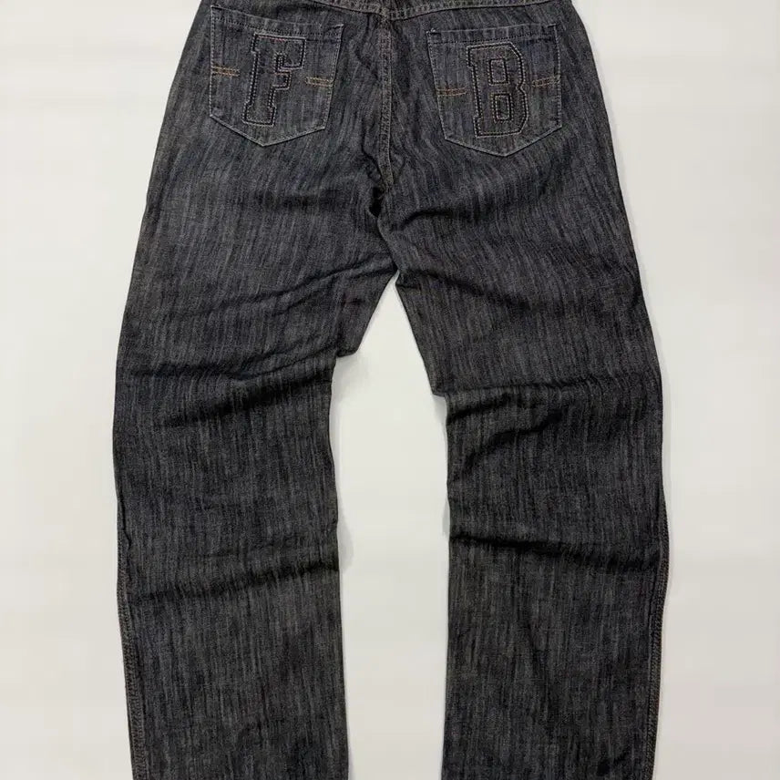 [BUNJANG] FUBU Collection Washed Denim Jeans / FUBU 후부 컬렉션 워싱 데님 청바지