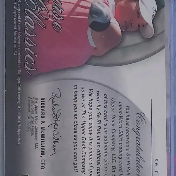 [BUNJANG] Park Seri Match-Worn Golf Attire (with Certificate of Authenticity) / 박세리선수 실재경기 착용의상 보증서있는 귀한의상