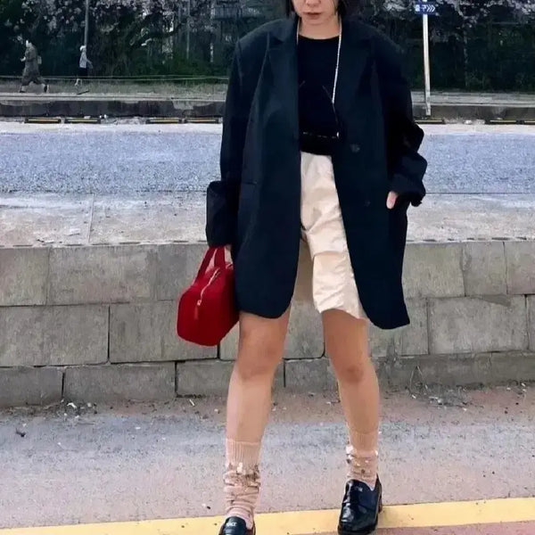 [BUNJANG] WearHere Boxy Basic Jacket - Black / 위아히얼 박시 베이직 자켓 - 블랙