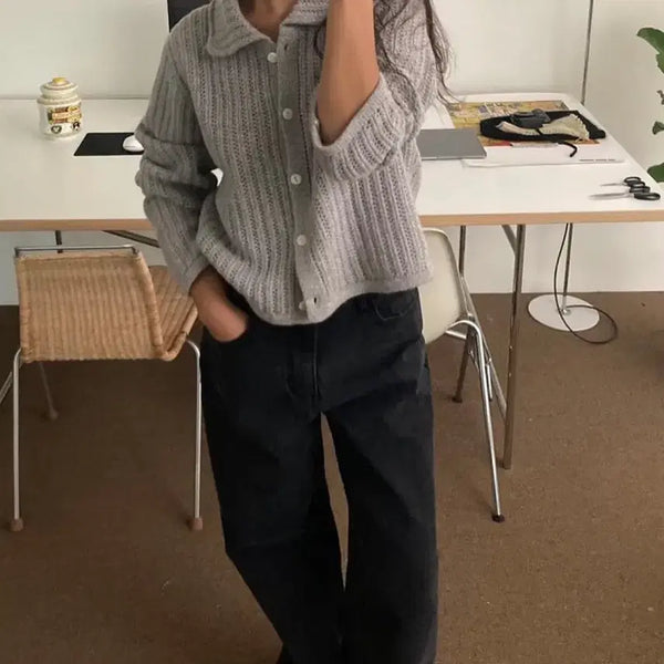 [BUNJANG] Romantichic Tweed Net Cardigan / 로맨티사이즈 트위드 네트 가디건