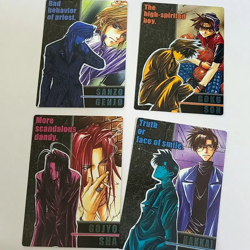 [BUNJANG] Saiyuki 4-Type Illustration Card Set / 최유기 일러스트 카드 4종 세트
