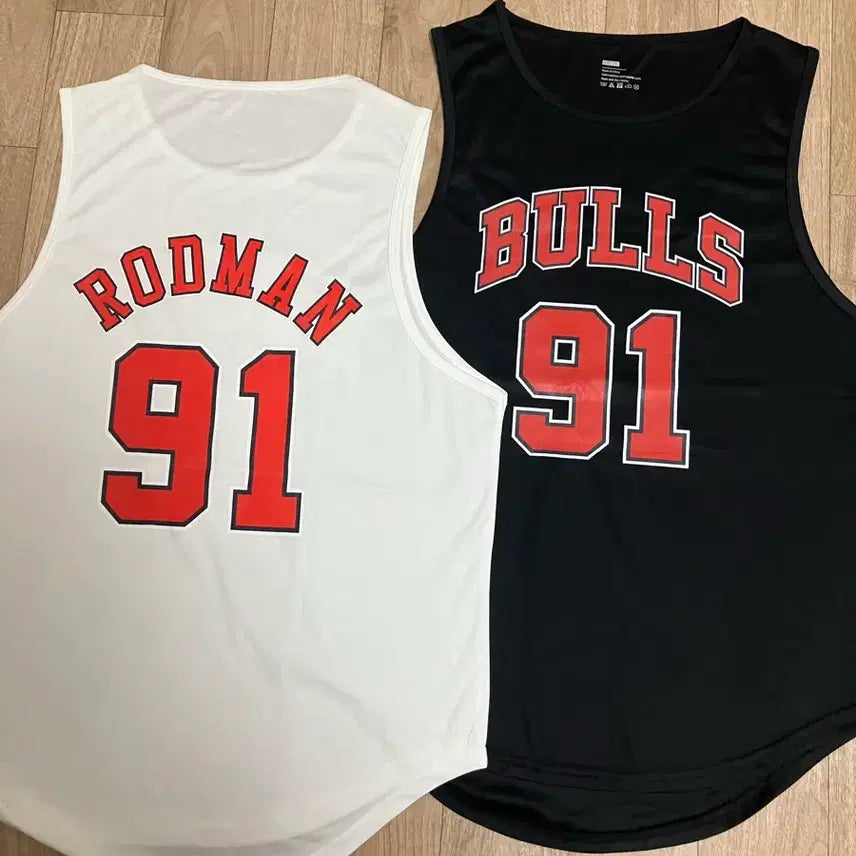 [BUNJANG] Bulls Double-Sided Logo Basketball Tank Top (2XL, New) - Bundle of 2 / 양면로고농구나시 볼스2XL(새상품)2장일괄가격