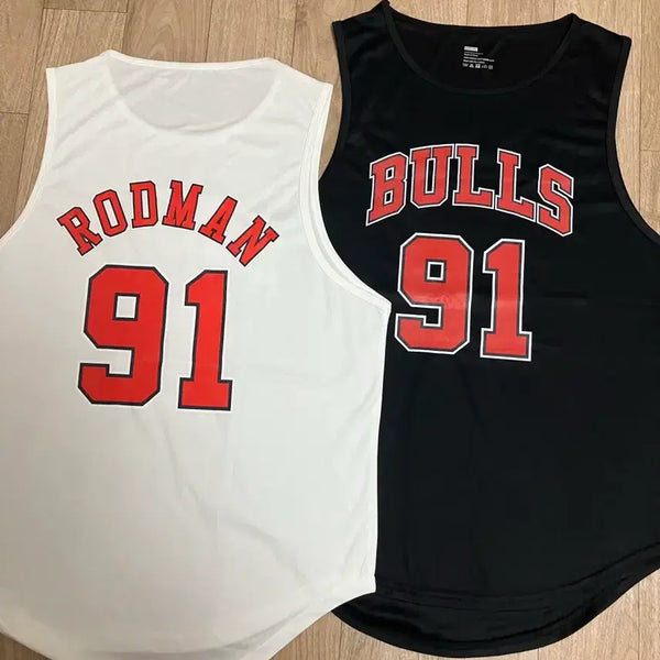 [BUNJANG] Bulls Double-Sided Logo Basketball Tank Top (2XL, New) - Bundle of 2 / 양면로고농구나시 볼스2XL(새상품)2장일괄가격