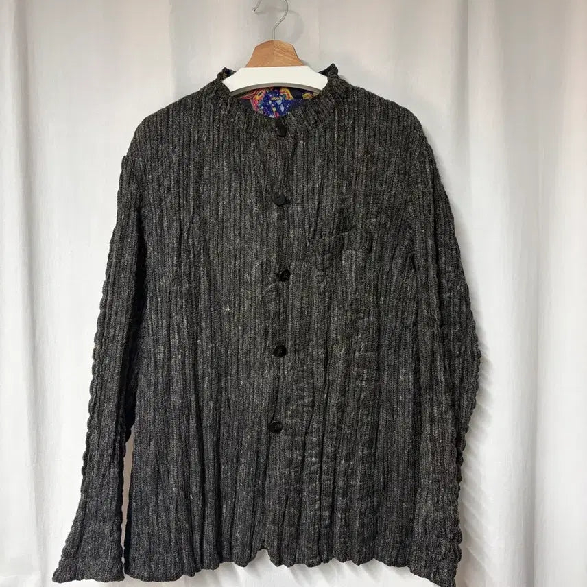 [BUNJANG] Issey Miyake Men 17ss Reversible Pleated Jacket Charcoal/Psychedelic Size 3 / 이세이 미야케 멘 17ss 리버서블 플리츠 자켓