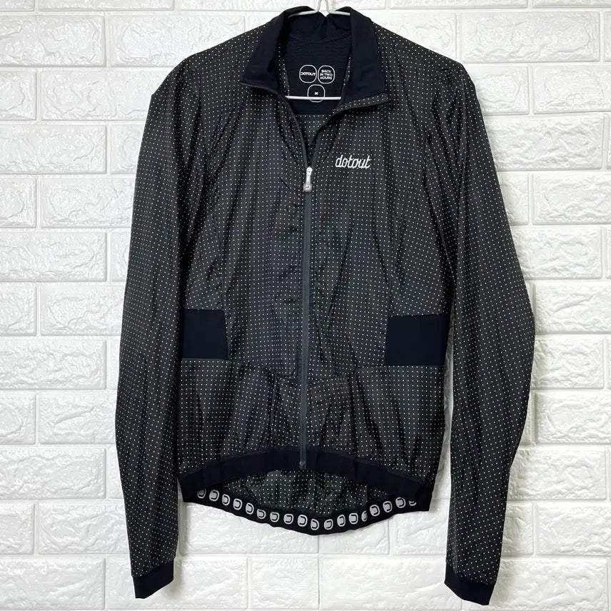 [BUNJANG] Dotout Men's Black Dot Riding Jacket M / 닷아웃 dotout 남성 블랙 도트 라이딩 자켓 M