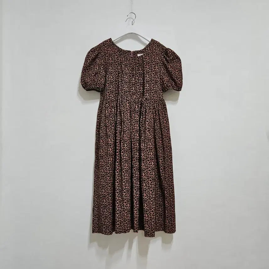 [BUNJANG] Byflow Corduroy Dress Pink Brown Tone / 바이플로우 퍼프 골덴원피스