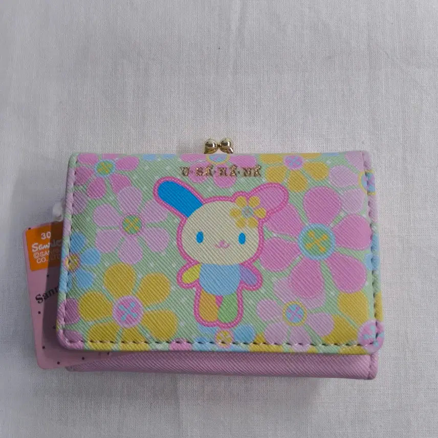 [BUNJANG] Usahana Pastel Flower Wallet (Light Pink) / 미사용 우사하나 지갑 (ver.꽃, 파스텔, 연핑크)