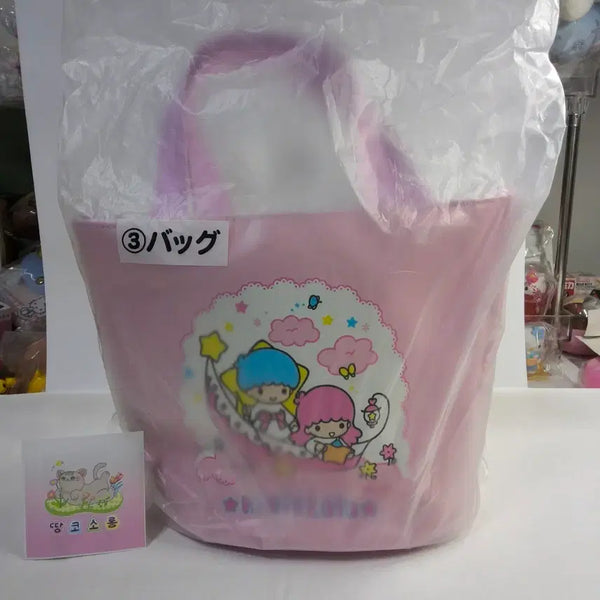 [BUNJANG] Little Twin Stars Kiki & Lala Pink Bag / 미개봉, 2025 리틀트윈스타 키키라라 쿠지 3등 가방