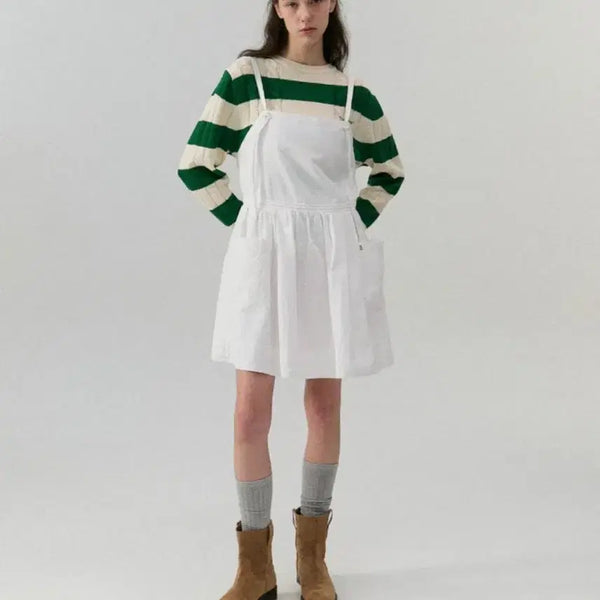 [BUNJANG] The Barnet Apron Dress One-Piece Free Size / 미착용) 더바넷 에이프런 드레스 원피스 프리사이즈