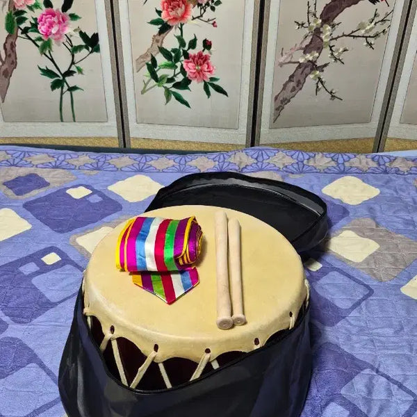 [BUNJANG] Jindo Drum (1-ja-1-chi) with Mallets and Bag / 진도북 (줄북 1자1치)