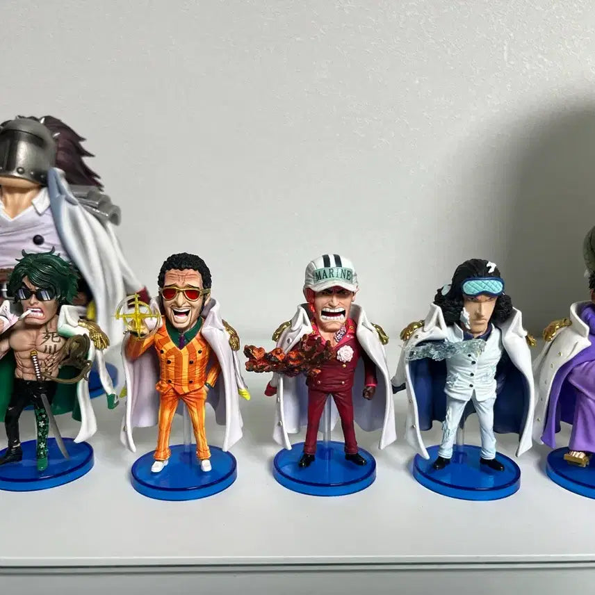 [BUNJANG] One Piece Resin World Collectable Figure - Marine's Four Admirals (Rokugyu) / 원피스 레진 월콜 해군 m4 4대장