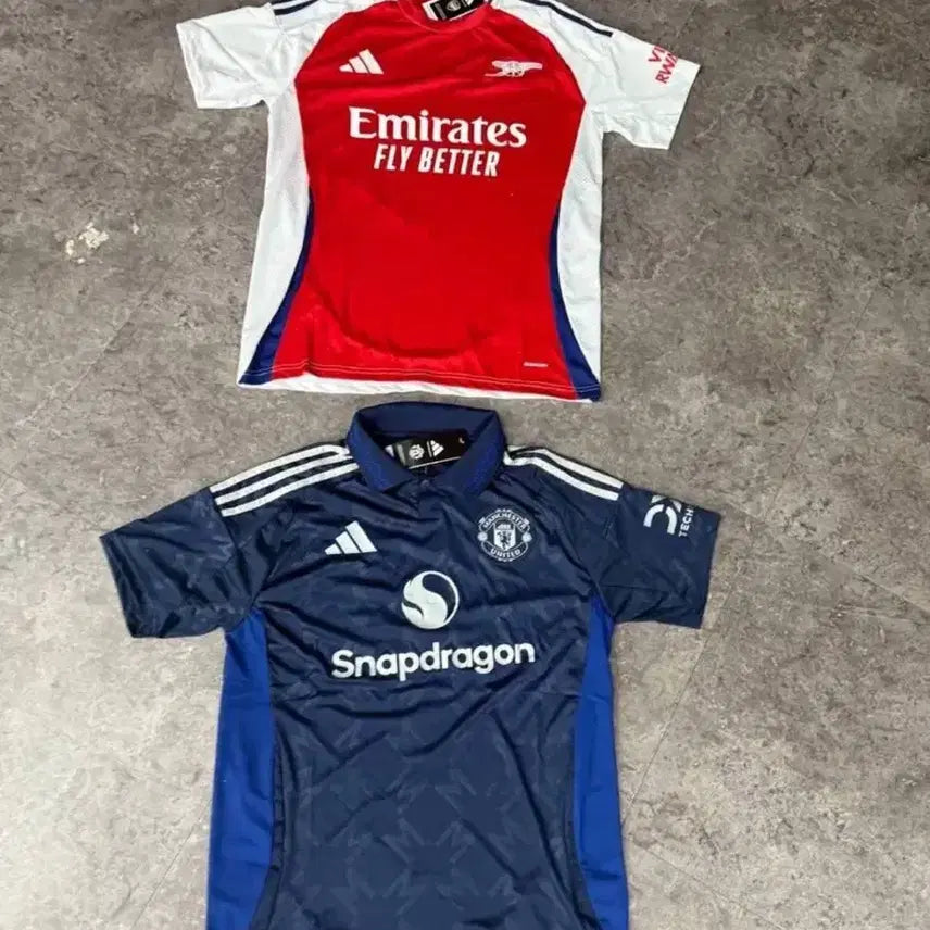 [BUNJANG] Manchester United 24/25 Away & Arsenal 24/25 Home Football Jerseys / 맨유어웨이 24/25,아스날24/25 홈 축구유니폼