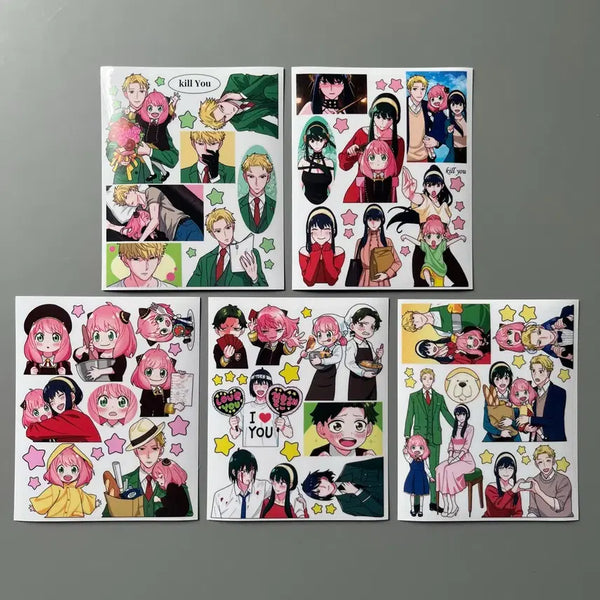 [BUNJANG] Spy x Family Illustration Stickers / ㅎㄴㅇ님 스파패 인스 애니인스 인스띵
