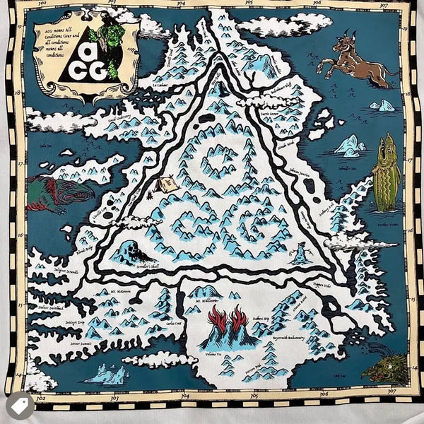 [BUNJANG] Nike ACG Iceland Map T-Shirt Summit White / US XL 나이키 ACG 아이슬란드 맵 반팔 티셔츠 반다나 서밋 화이트