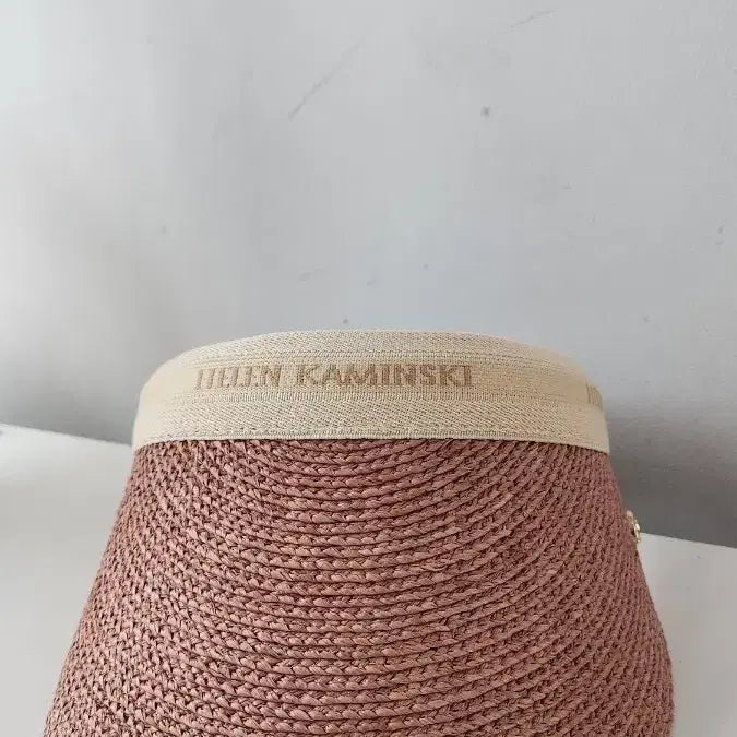 [BUNJANG] Helen Kaminski Bianca Raffia Sun Cap Pink / 헬렌카민스키 라피아 썬캡 핑크