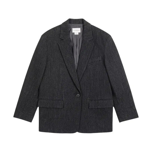 [BUNJANG] Club Monaco Charcoal Linen Blazer Jacket (Women's XS) / 여성XS/ 클럽모나코 차콜 린넨 블레이저자켓