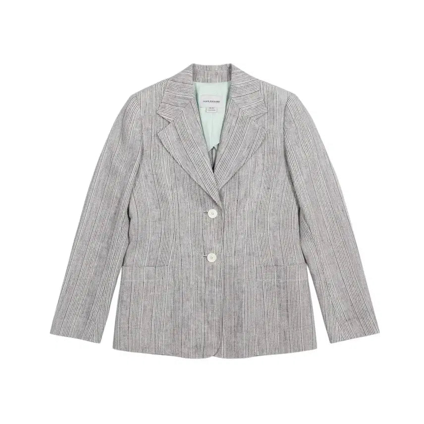 [BUNJANG] Club Monaco Women's Striped Linen Jacket XS / 여성XS/ 클럽모나코 스트라이프 린넨자켓