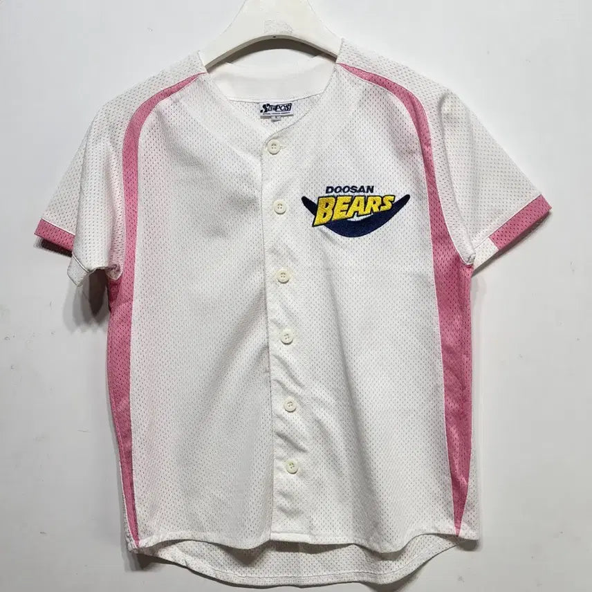 [BUNJANG] Doosan Bears "Queen's Day" Pink Youth Baseball Jersey (Ages 9) / 두산베어스 DOO SAN BEARS네포스퀸즈데이노마킹야구유니폼핑크아동9세