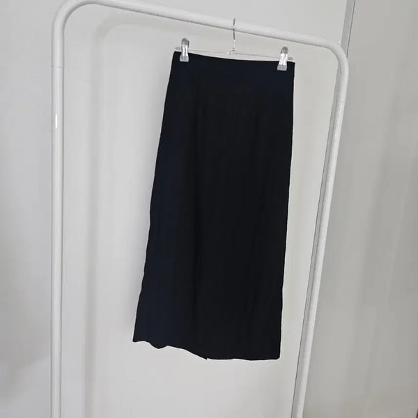 [BUNJANG] Baslak Long Slit Skirt / # 바스락 뒷 밴딩 트임 롱스커트