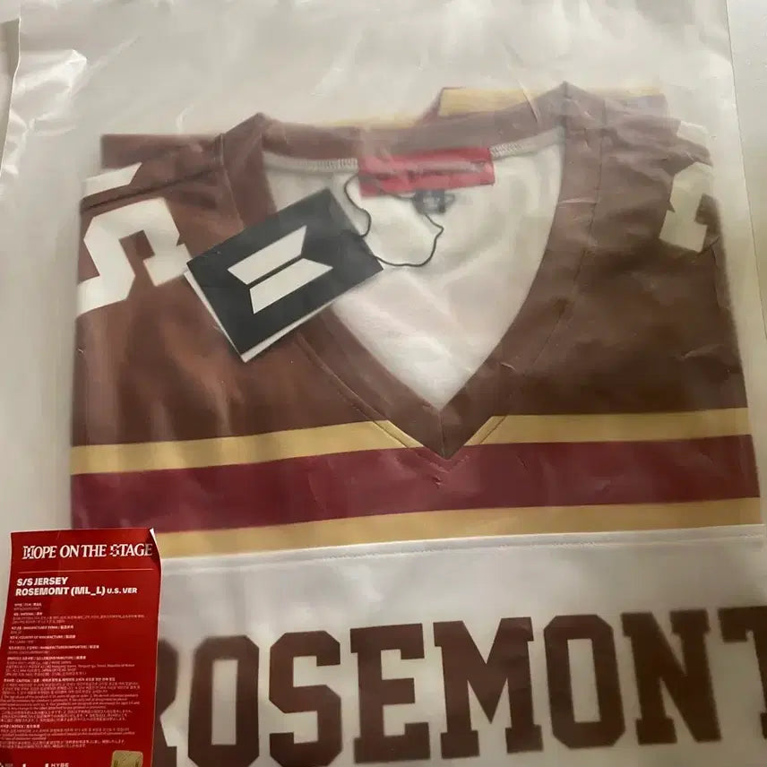 [BUNJANG] BTS Rosemont Jersey (M/L) / 방탄소년단 S/S 저지 로즈몬트 (M/L) 새상품