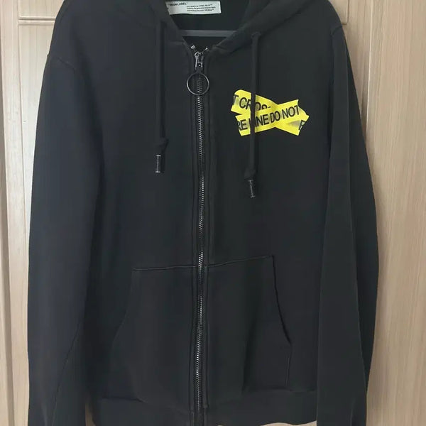 [BUNJANG] Off-White Firetape Arrow Hoodie Zip-up / [정품]오프화이트 파이어테이프 애로우 후드집업