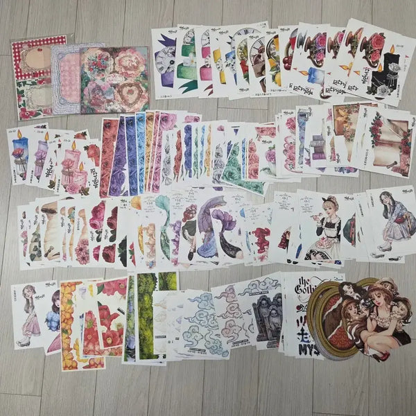 [BUNJANG] Vintage Portrait Stickers Bundle Set / 일괄판매 빈티지 인물 모조지 스티커