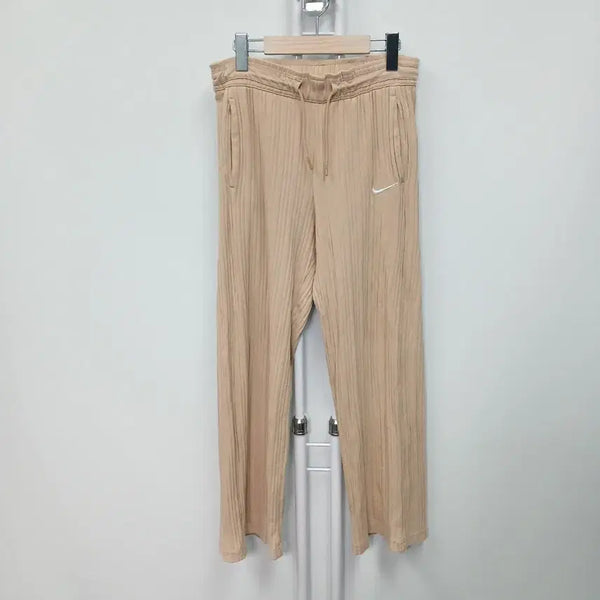 [BUNJANG] Nike 22SS Pleats Ribbed Banding Wide Pants / 나이키 22SS 플리츠 골지 밴딩 와이드팬츠 25-26