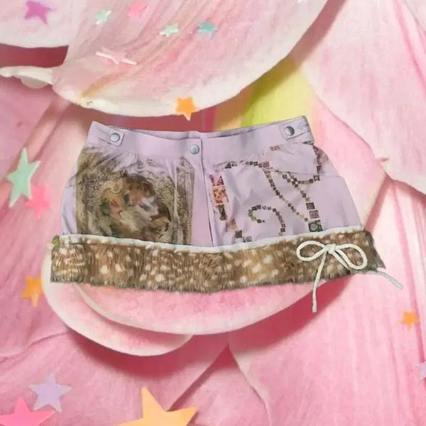[BUNJANG] shop2dandelian Handmade Fairy Fur Mini Skirt / shop2dandelian Custom 페어리 퍼 미니스커트 모리걸 로걀