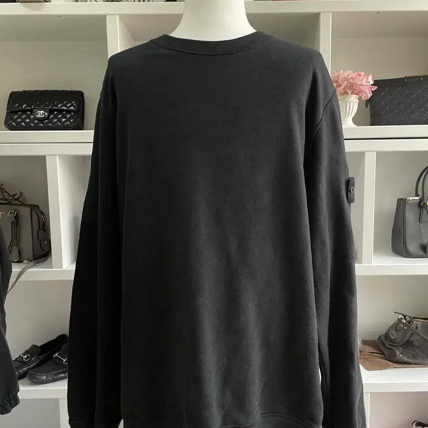 [BUNJANG] Stone Island Black Sweatshirt 3XL / [새상품급,3XL] 스톤아일랜드 블랙 맨투맨