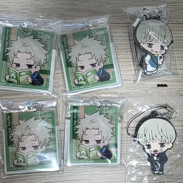 [BUNJANG] Jujutsu Kaisen Toge Inumaki Acrylic & Rubber Keyring Set / 주술회전 이누마키 토게 아크릴/고무 키링 세트