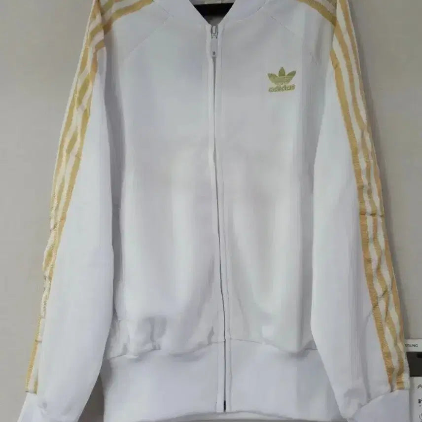 [BUNJANG] Adidas Europa White Gold Track Top Jersey / 아디다스 유로파 화이트골드 흰금 트랙탑 저지 져지집업 95/M