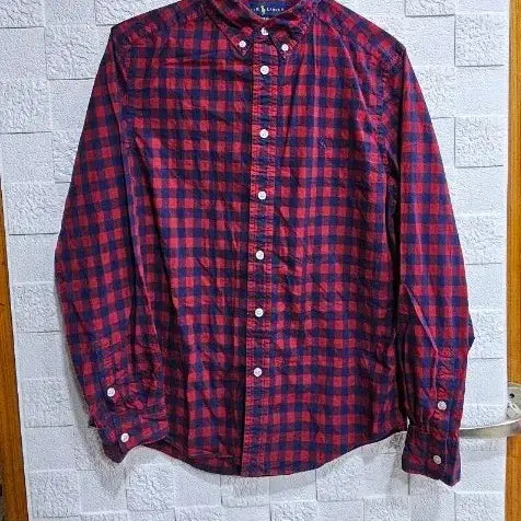[BUNJANG] Polo Ralph Lauren Red Check Shirt / 폴로 랄프로렌 레드 체크 셔츠