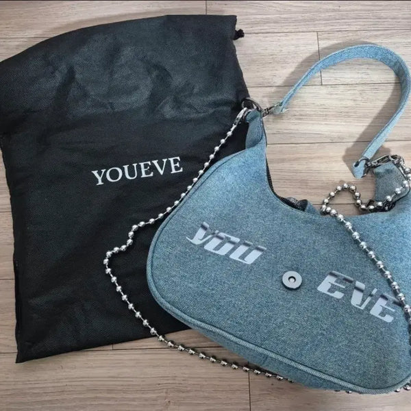 [BUNJANG] YOUEVE Denim Custom Shoulder Bag / 유이브(YOUEVE) 데님백