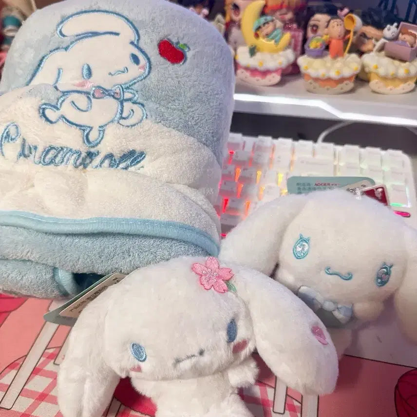 [BUNJANG] Cinnamoroll Body Towel & Mascot Doll Bundle Set / 시나모롤 바디타올,마스코트 인형 일괄