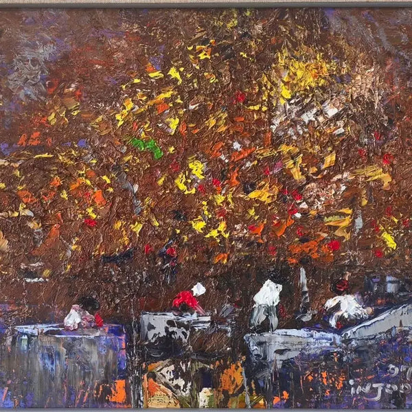 [BUNJANG] Kang In-joo "Washing Place" 1997 Painting / 강인주.  홍대미대. 빨래터.  97년.