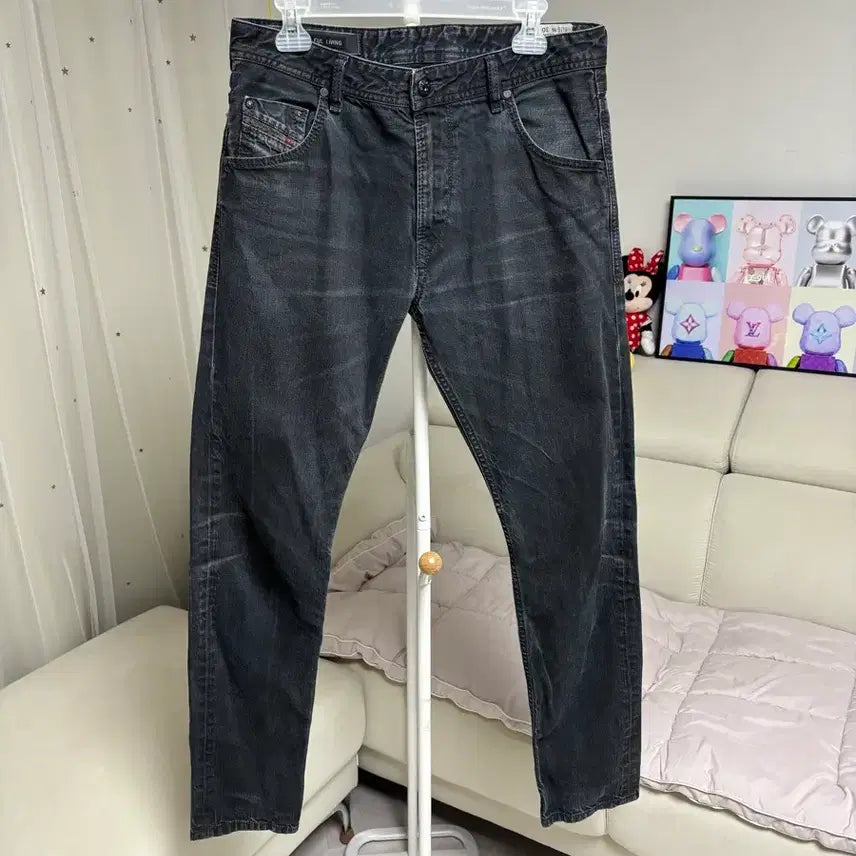 [BUNJANG] Diesel KRAYVER Black Washed Slim Fit Jeans - Size 30 / [30]디젤청바지 KRAYVER