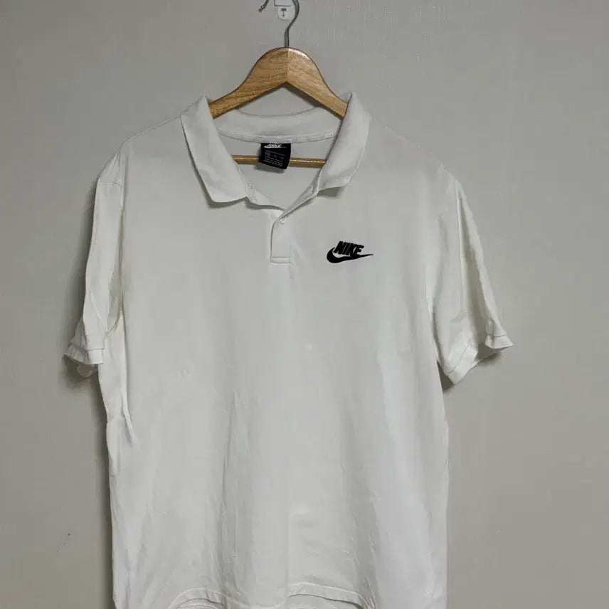 [BUNJANG] Nike White Short Sleeve Polo T-Shirt XXL / 나이키 화이트 반팔 카라티 XXL