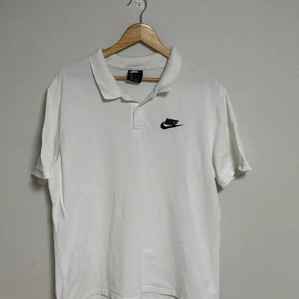 [BUNJANG] Nike White Short Sleeve Polo T-Shirt XXL / 나이키 화이트 반팔 카라티 XXL