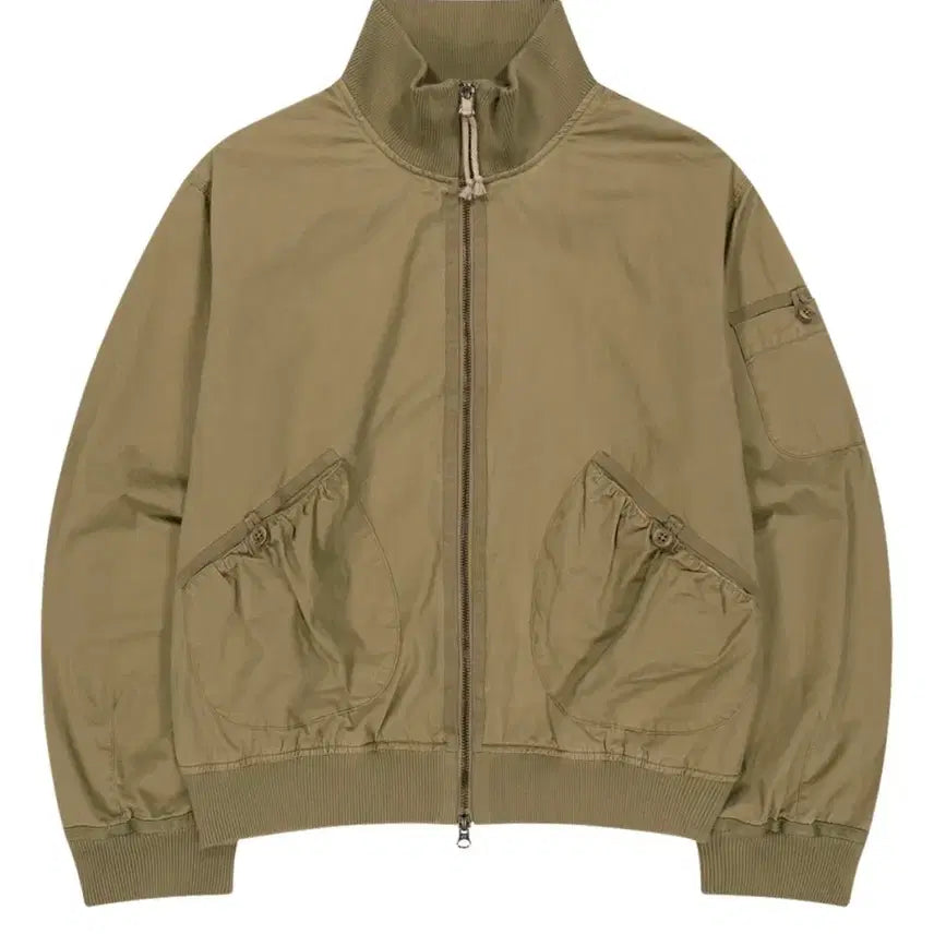 [BUNJANG] Coyseio Dusty Cotton Bomber Jacket Beige Size 1 / 코이세이오 coyseio 더스티 코튼 봄버 자켓 베이지 1사이즈