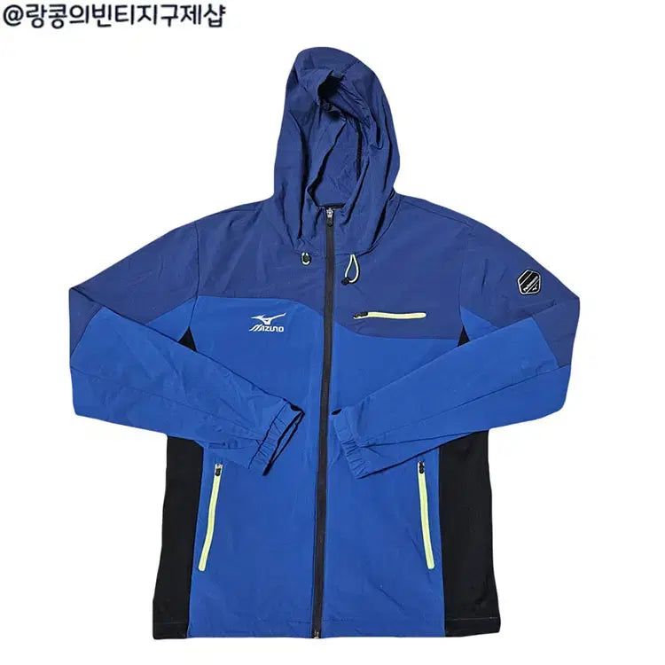 [BUNJANG] Mizuno Street Hooded Windbreaker Jacket / 미즈노 스트릿 후드 바람막이 자켓
