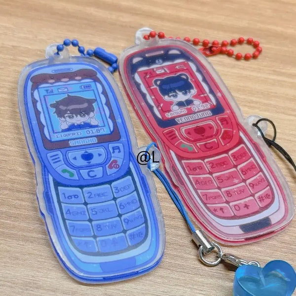 [BUNJANG] Garbage Time Chinon-nim Slide Phone Keychain Ki Sang-ho Jeon Young-joong / 미개봉) 가비지타임 비공굿 CHINON님 슬라이드폰 키링 기상호 전영중
