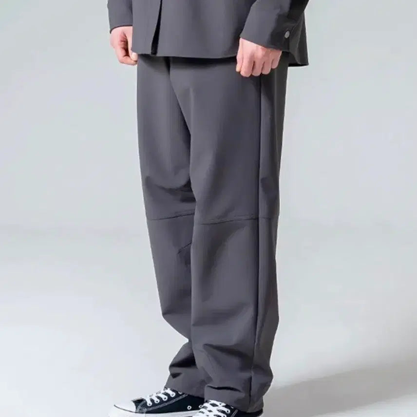 [BUNJANG] Pollution Nylon Bonding City Pants Charcoal / [새상품] 폴루션 나일론 본딩 시티 팬츠 차콜