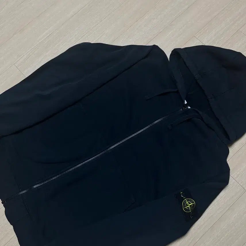 [BUNJANG] Stone Island Black Hoodie Zip-up 3XL / [백화점판/3XL] 스톤아일랜드 블랙 후드집업 백화점 판 3XL