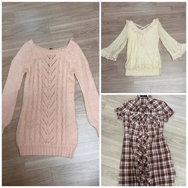 [BUNJANG] Cecile Mcbee Hime Gyaru Lolita Style Bundle / 세실맥비 잉그니 일본빈티지 일괄판매 히메갸루 라떼갸루 원피스 블라우스니트
