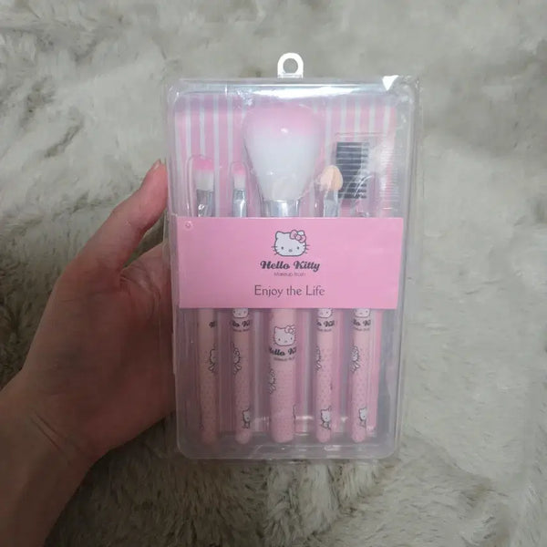 [BUNJANG] Hello Kitty Makeup Brush Set / 헬로키티 메이크업 브러쉬 세트 미개봉 새상품