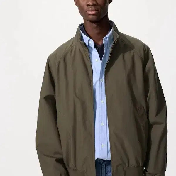[BUNJANG] Uniqlo Harrington Jacket Khaki New / 유니클로 해링턴자켓 카키/올리브컬러 487318 L사이즈