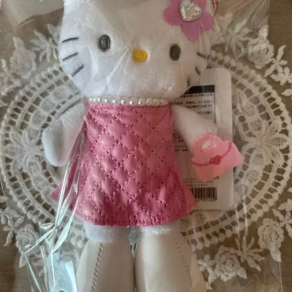 [BUNJANG] Kitty Quilted Long Legs Keyring / 퀼트롱다리 키티키링