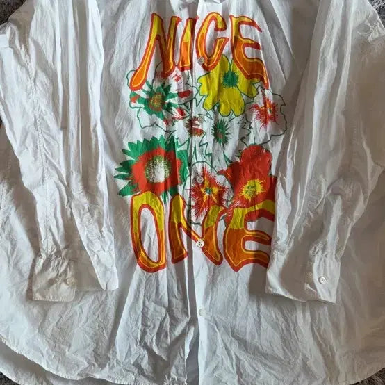 [BUNJANG] Stella McCartney Men's One Flower Print Shirt XL / 스텔라 맥카트니 남성 니스 원 플라워 프린트 셔츠 남방 105XL